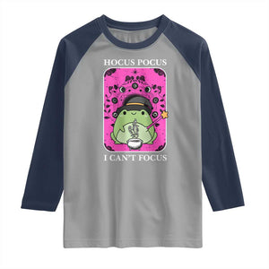 ADHD Meme Raglan Shirt Neurodivergent Wizard Frog I Cant Focus TS10 Sport Gray Navy Print Your Wear
