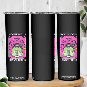 ADHD Meme Skinny Tumbler Neurodivergent Wizard Frog I Cant Focus TS10 Print Your Wear