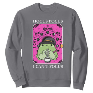 ADHD Meme Sweatshirt Neurodivergent Wizard Frog I Cant Focus TS10 Charcoal Print Your Wear