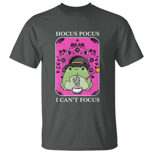 ADHD Meme T Shirt Neurodivergent Wizard Frog I Cant Focus TS10 Dark Heather Print Your Wear