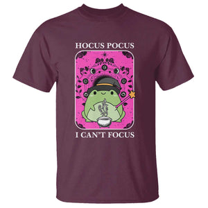 ADHD Meme T Shirt Neurodivergent Wizard Frog I Cant Focus TS10 Maroon Print Your Wear