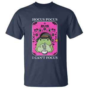 ADHD Meme T Shirt Neurodivergent Wizard Frog I Cant Focus TS10 Navy Print Your Wear