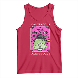 ADHD Meme Tank Top Neurodivergent Wizard Frog I Cant Focus TS10 Red Print Your Wear