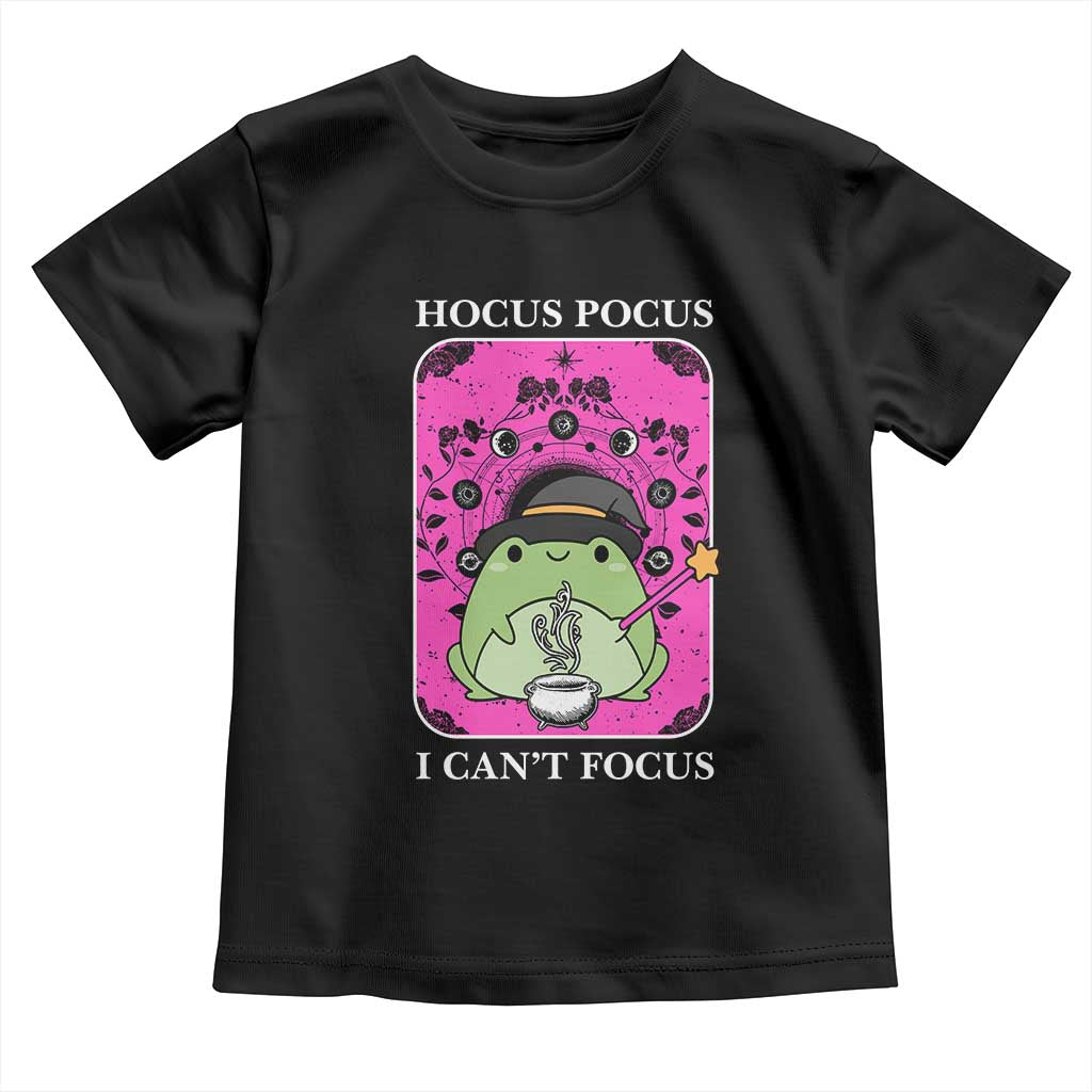 ADHD Meme Toddler T Shirt Neurodivergent Wizard Frog I Cant Focus TS10 Black Print Your Wear