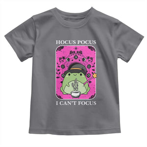 ADHD Meme Toddler T Shirt Neurodivergent Wizard Frog I Cant Focus TS10 Charcoal Print Your Wear