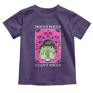 ADHD Meme Toddler T Shirt Neurodivergent Wizard Frog I Cant Focus TS10 Purple Print Your Wear