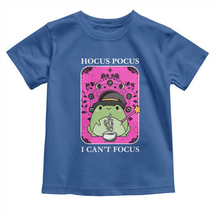 ADHD Meme Toddler T Shirt Neurodivergent Wizard Frog I Cant Focus TS10 Royal Blue Print Your Wear