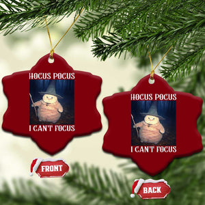 ADHD Cat Meme Ceramic Ornament Neurodivergent Wizard Cat I Cant Focus TS10 Print Your Wear