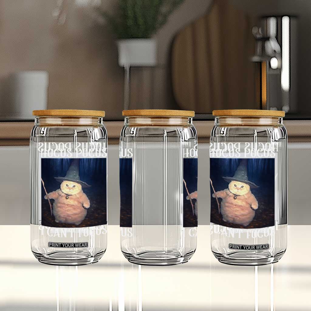 ADHD Cat Meme Glass Can Neurodivergent Wizard Cat I Cant Focus TS10 Print Your Wear