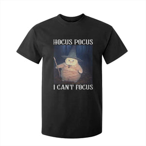 ADHD Cat Meme T Shirt For Kid Neurodivergent Wizard Cat I Cant Focus TS10 Black Print Your Wear