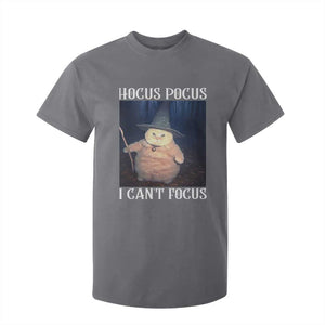 ADHD Cat Meme T Shirt For Kid Neurodivergent Wizard Cat I Cant Focus TS10 Charcoal Print Your Wear