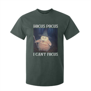 ADHD Cat Meme T Shirt For Kid Neurodivergent Wizard Cat I Cant Focus TS10 Dark Forest Green Print Your Wear