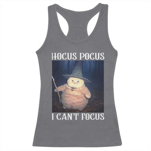 ADHD Cat Meme Racerback Tank Top Neurodivergent Wizard Cat I Cant Focus TS10 Charcoal Print Your Wear