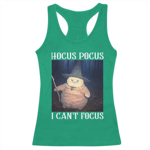 ADHD Cat Meme Racerback Tank Top Neurodivergent Wizard Cat I Cant Focus TS10 Irish Green Print Your Wear