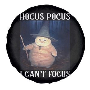 ADHD Cat Meme Spare Tire Cover Neurodivergent Wizard Cat I Cant Focus TS10 Print Your Wear