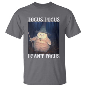 ADHD Cat Meme T Shirt Neurodivergent Wizard Cat I Cant Focus TS10 Charcoal Print Your Wear