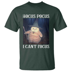 ADHD Cat Meme T Shirt Neurodivergent Wizard Cat I Cant Focus TS10 Dark Forest Green Print Your Wear