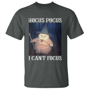 ADHD Cat Meme T Shirt Neurodivergent Wizard Cat I Cant Focus TS10 Dark Heather Print Your Wear