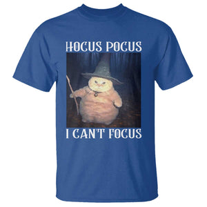 ADHD Cat Meme T Shirt Neurodivergent Wizard Cat I Cant Focus TS10 Royal Blue Print Your Wear