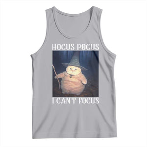 ADHD Cat Meme Tank Top Neurodivergent Wizard Cat I Cant Focus TS10 Athletic Heather Print Your Wear