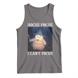 ADHD Cat Meme Tank Top Neurodivergent Wizard Cat I Cant Focus TS10 Deep Heather Print Your Wear