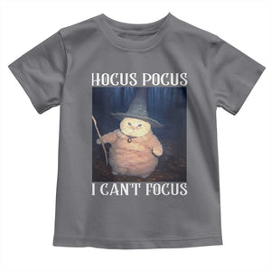 ADHD Cat Meme Toddler T Shirt Neurodivergent Wizard Cat I Cant Focus TS10 Charcoal Print Your Wear