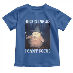 ADHD Cat Meme Toddler T Shirt Neurodivergent Wizard Cat I Cant Focus TS10 Royal Blue Print Your Wear