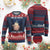 ADHD Cat Meme Knit Sweatshirt Neurodivergent Wizard Cat I Cant Focus TS10 Burgundy Print Your Wear