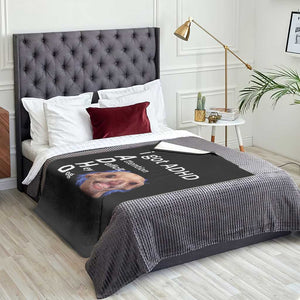 Funny ADHD Dog Meme Throw Blanket Attention Deficit Hey Dog Humor Lovers TS10 Print Your Wear