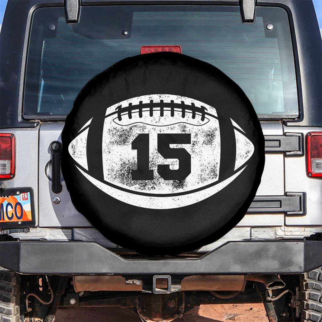 Personalized Football Game Day Spare Tire Cover Custom Number Cute Senior Mom Mama TS10 No hole Black Print Your Wear