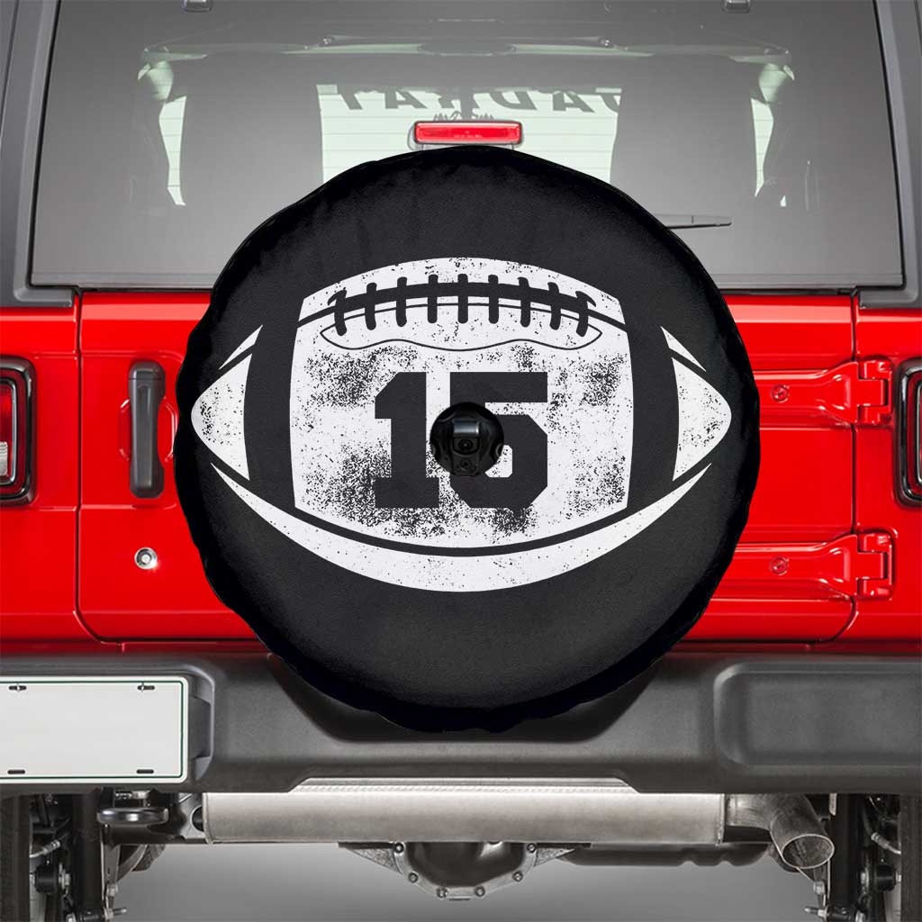 Personalized Football Game Day Spare Tire Cover Custom Number Cute Senior Mom Mama TS10 Black Print Your Wear