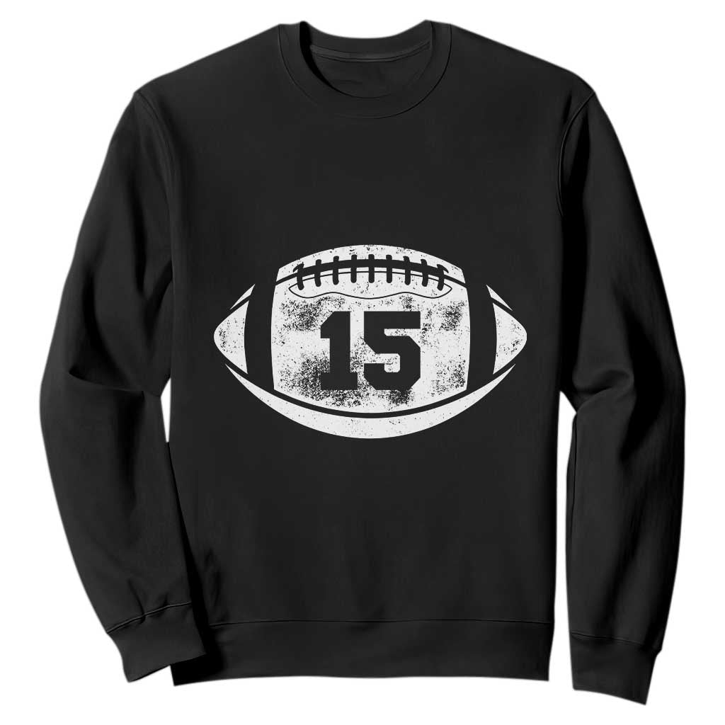 Personalized Football Game Day Sweatshirt Custom Number Cute Senior Mom Mama TS10 Black Print Your Wear