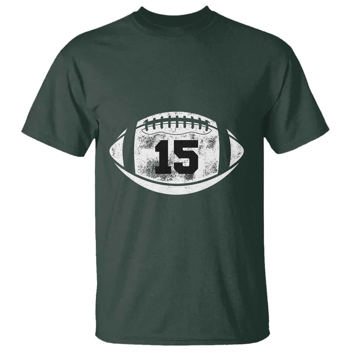 Personalized Football Game Day T Shirt Custom Number Cute Senior Mom Mama TS10 Dark Forest Green Print Your Wear
