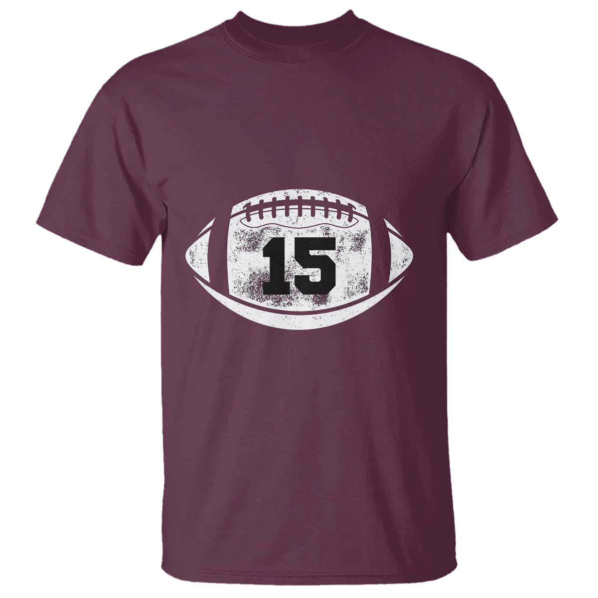 Personalized Football Game Day T Shirt Custom Number Cute Senior Mom Mama TS10 Maroon Print Your Wear