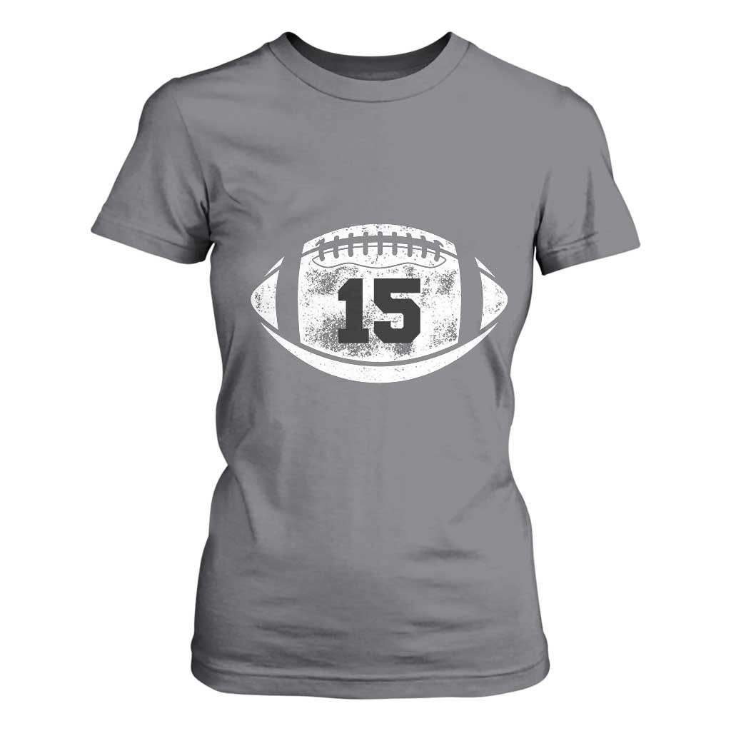 Personalized Football Game Day T Shirt For Women Custom Number Cute Senior Mom Mama TS10 Charcoal Print Your Wear