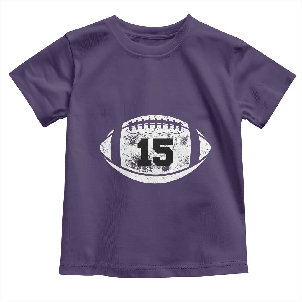 Personalized Football Game Day Toddler T Shirt Custom Number Cute Senior Mom Mama TS10 Purple Print Your Wear