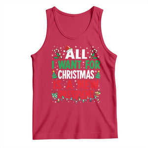 All I Want for Christmas Is A New President Tank Top Subtle FDT Sarcastic Holiday TS10 Red Print Your Wear