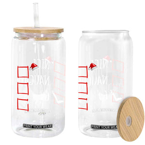 67 Christmas Glass Can Funny Nice Naughty Six Seven 6 7 Meme Brain Rot TS10 Print Your Wear