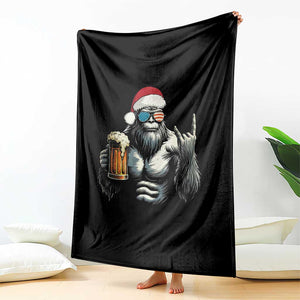 Bigfoot Christmas Throw Blanket Most Wonderful Xmas Sasquatch Beer TS10 Print Your Wear