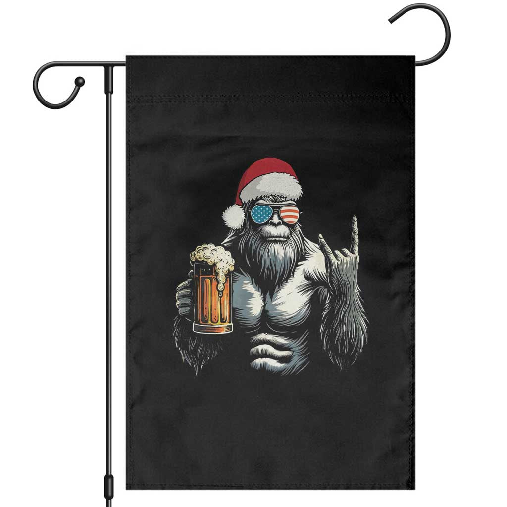 Bigfoot Christmas Garden Flag Most Wonderful Xmas Sasquatch Beer TS10 Black Print Your Wear