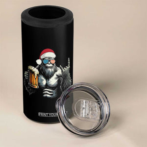 Bigfoot Christmas 4 in 1 Can Cooler Tumbler Most Wonderful Xmas Sasquatch Beer TS10 Print Your Wear