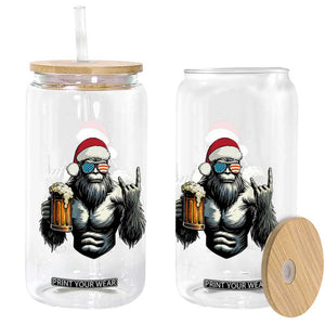 Bigfoot Christmas Glass Can Most Wonderful Xmas Sasquatch Beer TS10 Print Your Wear