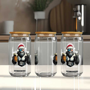 Bigfoot Christmas Glass Can Most Wonderful Xmas Sasquatch Beer TS10 Print Your Wear