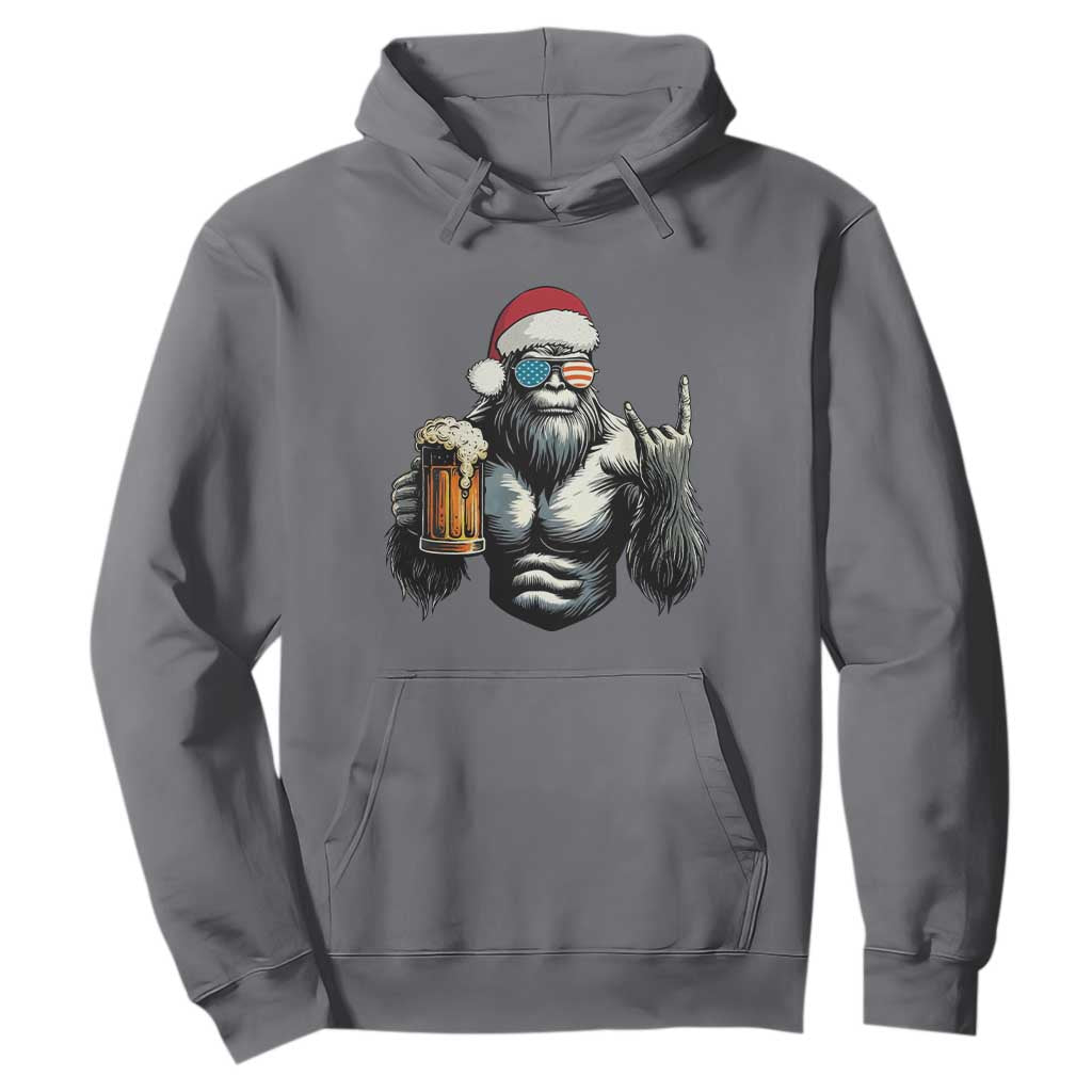 Bigfoot Christmas Hoodie Most Wonderful Xmas Sasquatch Beer TS10 Charcoal Print Your Wear