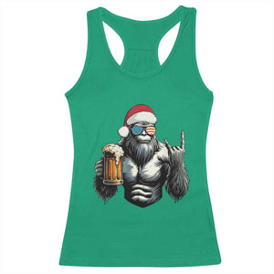 Bigfoot Christmas Racerback Tank Top Most Wonderful Xmas Sasquatch Beer - Print Your Wear