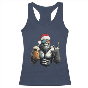 Bigfoot Christmas Racerback Tank Top Most Wonderful Xmas Sasquatch Beer TS10 Navy Print Your Wear