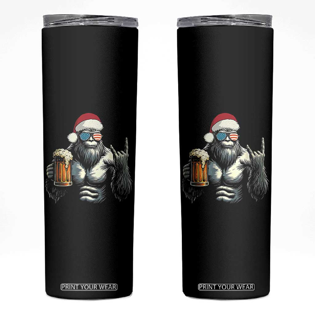 Bigfoot Christmas Skinny Tumbler Most Wonderful Xmas Sasquatch Beer TS10 Black Print Your Wear
