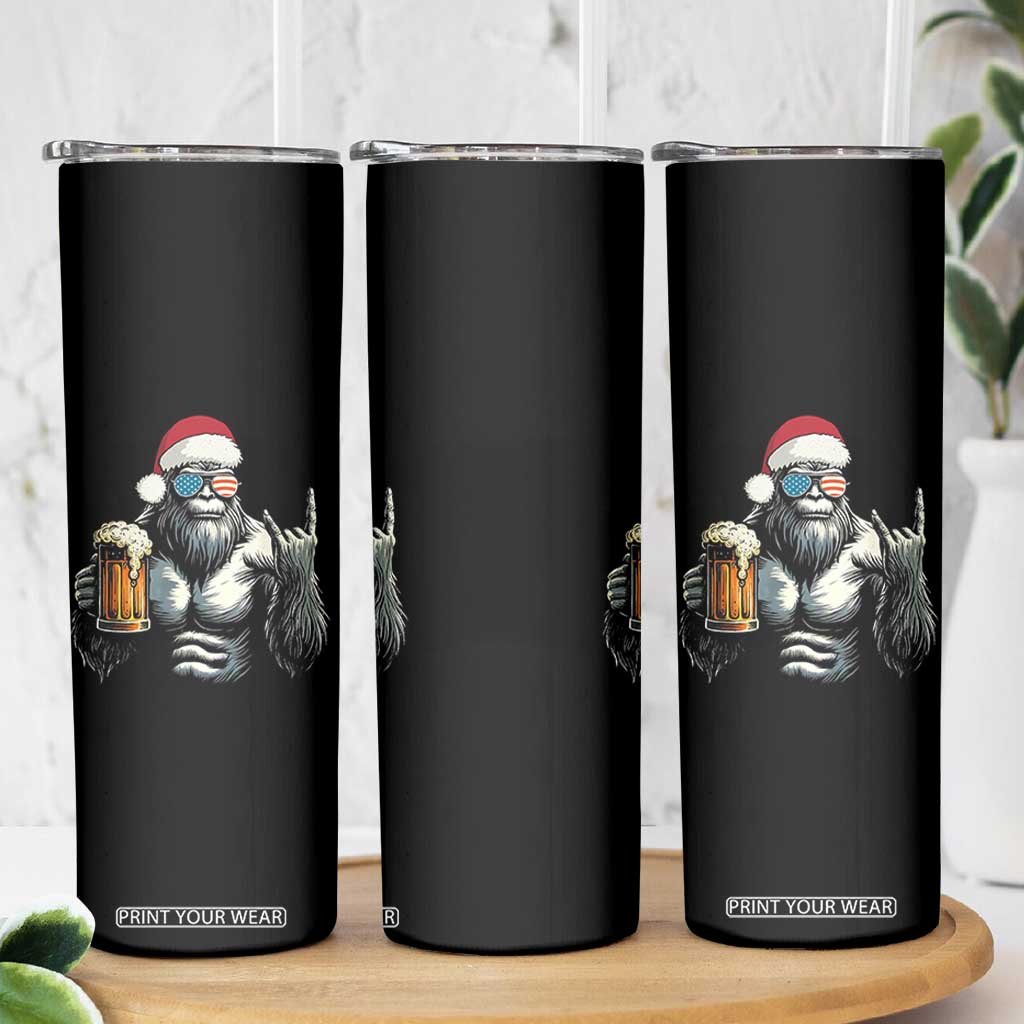 Bigfoot Christmas Skinny Tumbler Most Wonderful Xmas Sasquatch Beer TS10 Print Your Wear
