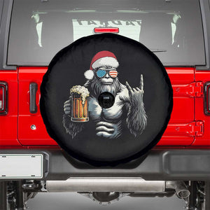 Bigfoot Christmas Spare Tire Cover Most Wonderful Xmas Sasquatch Beer TS10 Black Print Your Wear