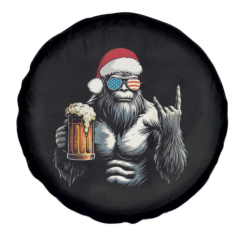Bigfoot Christmas Spare Tire Cover Most Wonderful Xmas Sasquatch Beer TS10 Print Your Wear